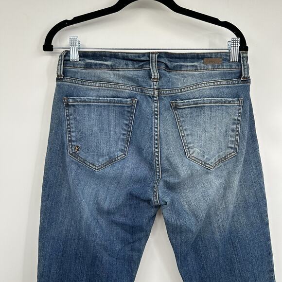 Kut From The Kloth Ankle Straight Leg Cuffed Jeans Size 6 - Picture 6 of 8